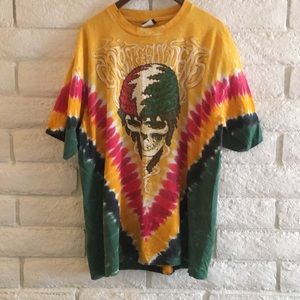 Vintage Grateful Dead Rasta Tie-Dye Shirt